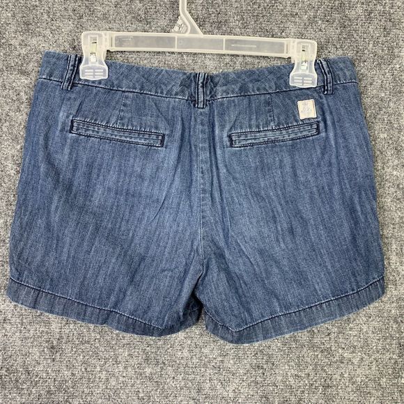 Tommy Hilfiger Light Denim Short Shorts Women Sz 6 Mid-rise Cotton - Picture 6 of 9